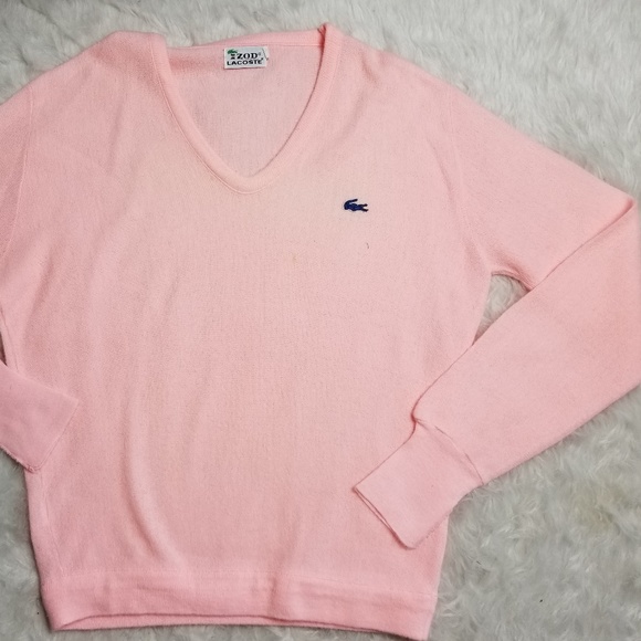 lacoste pink sweater